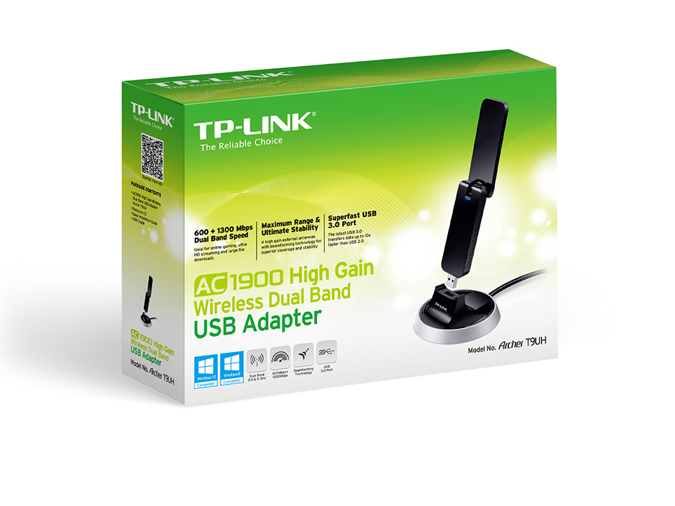 TP-Link Archer T9UH AC1900 High Gain Wireless Dual Band USB Adapter