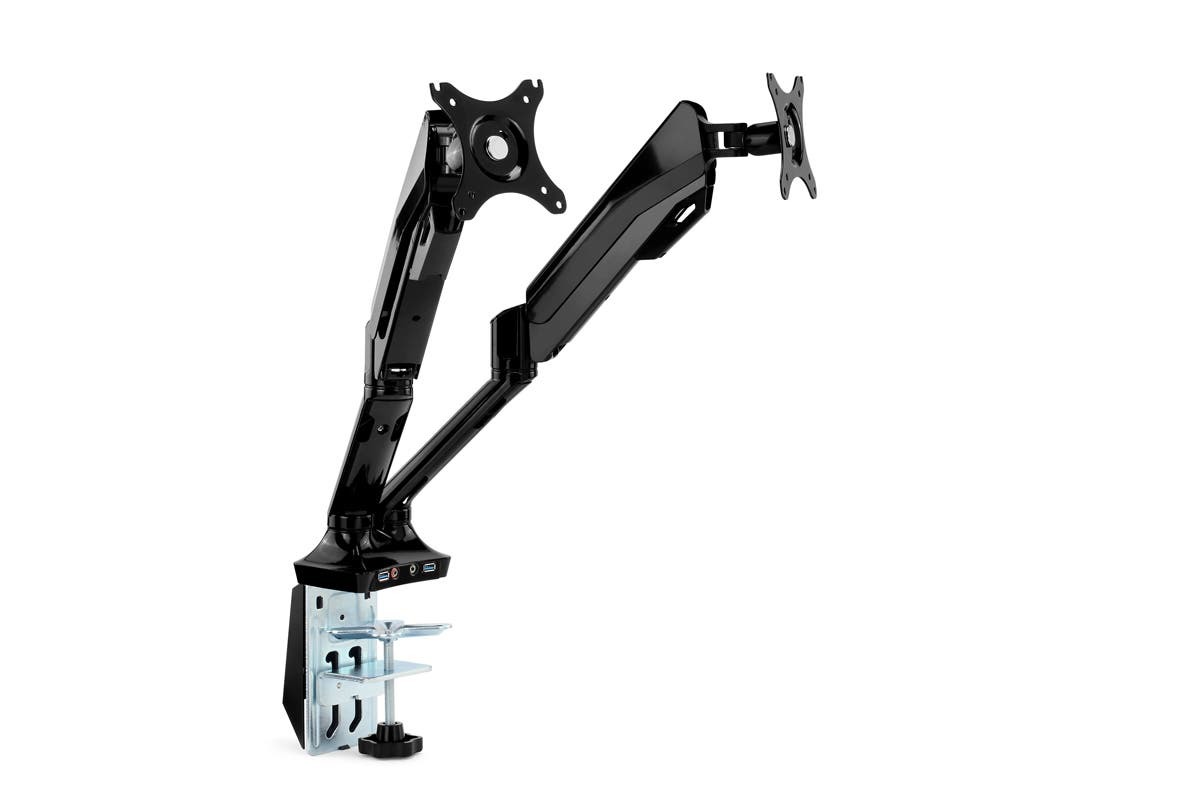 Kogan Full Motion Gas Spring Dual Monitor Mount at Mighty Ape NZ