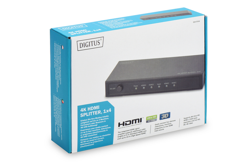 Digitus 4K HDMI 4-Way Powered Splitter