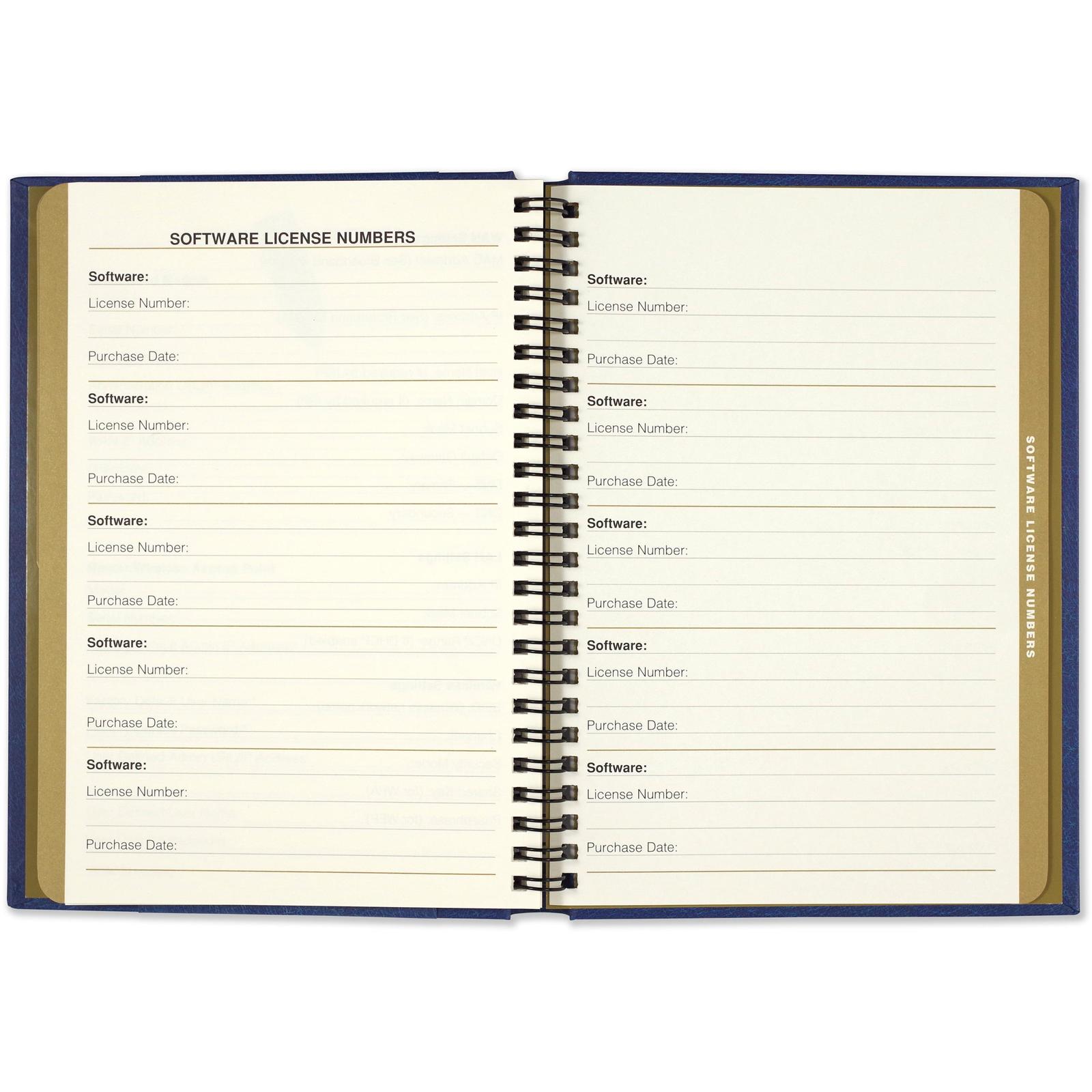 Celestial Large-Format Internet Address & Password Logbook on Hardback