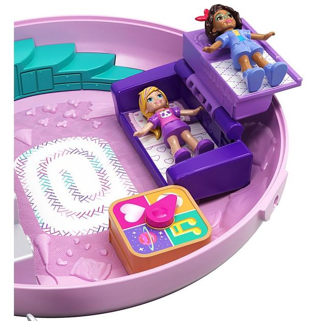 polly pocket donut pajama party playset