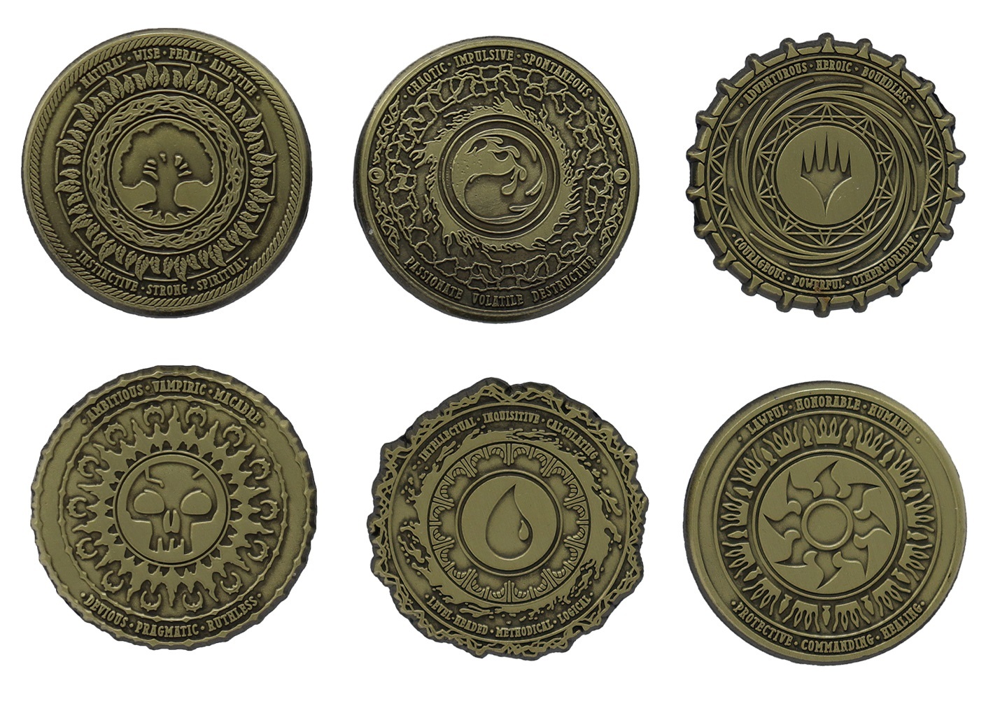 Magic the Gathering Mana Symbol Pin Badge Set at Mighty Ape NZ