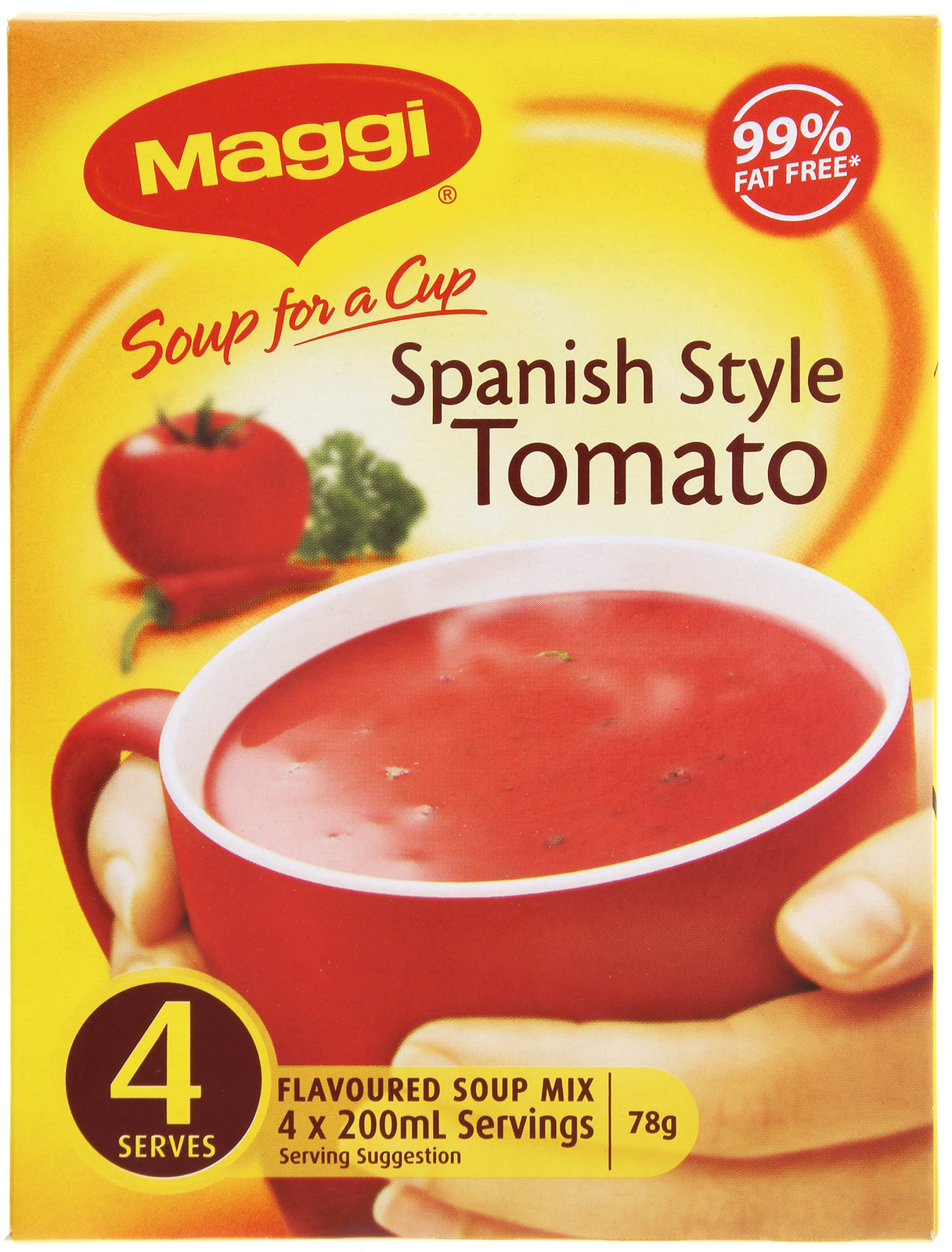MAGGI Soup for a Cup Spanish Style Tomato 78g 4pk at Mighty Ape NZ