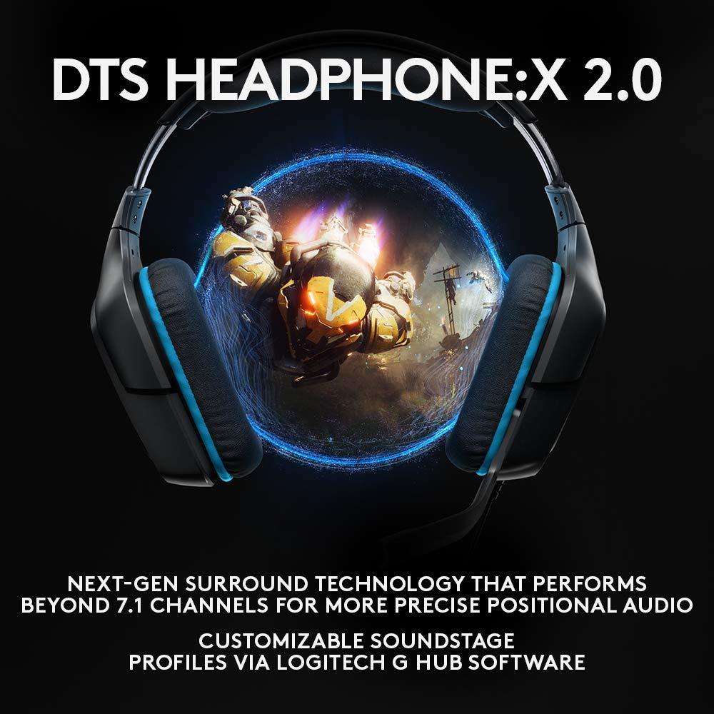 Logitech G432 7.1 Surround Sound Wired Gaming Headset for PC, PS4, Xbox One image