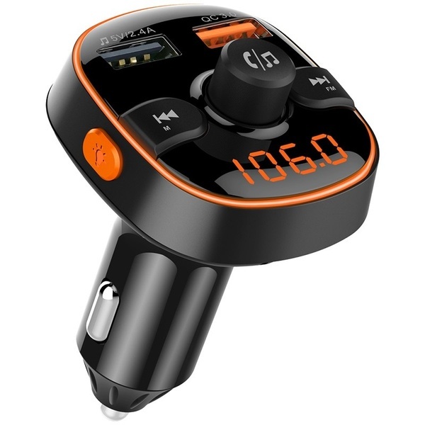 QC3.0 RGB light Car Charger - Bluetooth 5.0 & FM Transmitter image