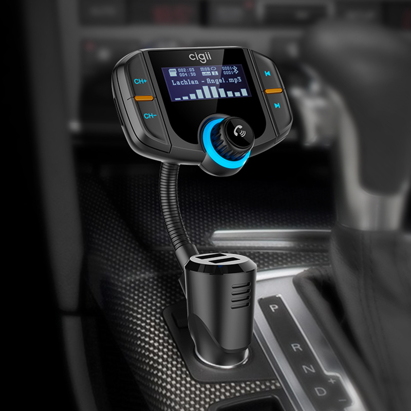 Ape Basics: Bluetooth FM Transmitter Car Charger With Built In Display image