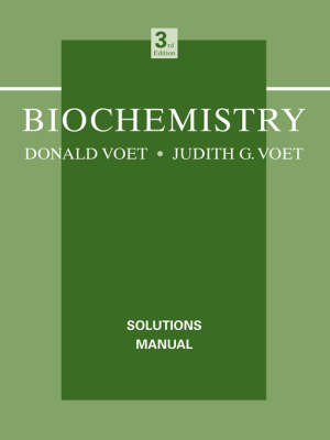 Biochemistry: Solutions Manual by Donald Voet image