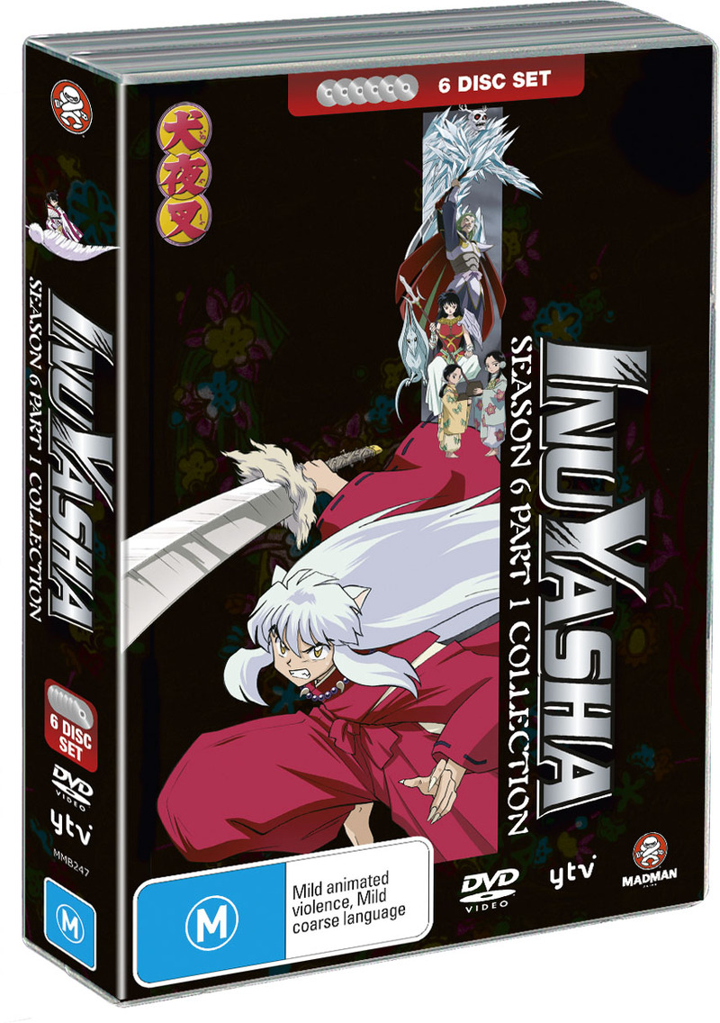 InuYasha - Season 6 Collection: Part 1 (6 Disc Fatpack) on DVD