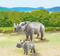 playmobil rhino with baby