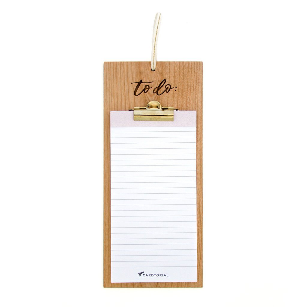 Cardtorial Wooden Clipboard - To Do image