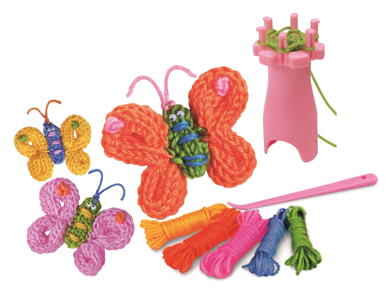 Buy Little Craft French Knit Butterfly Kit at Mighty Ape NZ