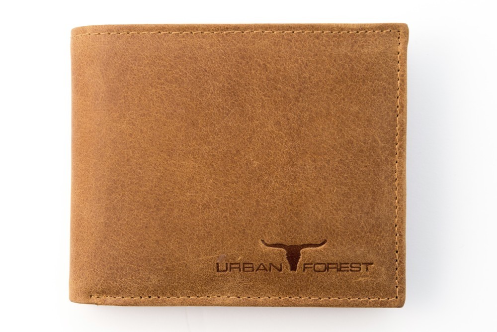 Urban Forest: Amos Leather Wallet w/ID Pocket - Cognac image