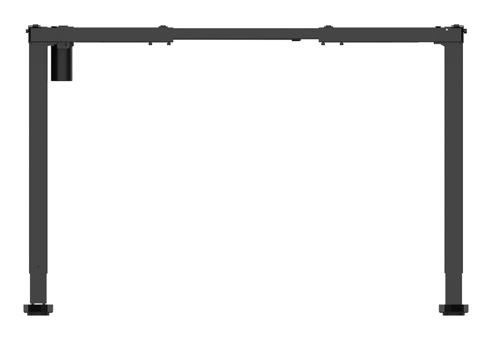 Gorilla Office: 2-Stage Motorised Height Adjustable Desk - Black/Black (1400 x 700mm) image