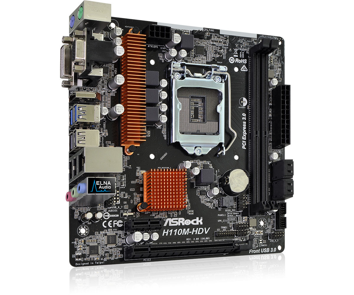 ASRock H110M-HDV R3.0 Motherboard image