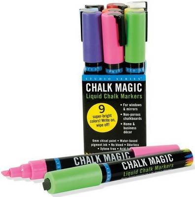 Chalk Magic Liquid Chalk Markers (9 Marker Pens)