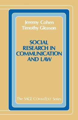 Social Research in Communication and Law by Jeremy Cohen image