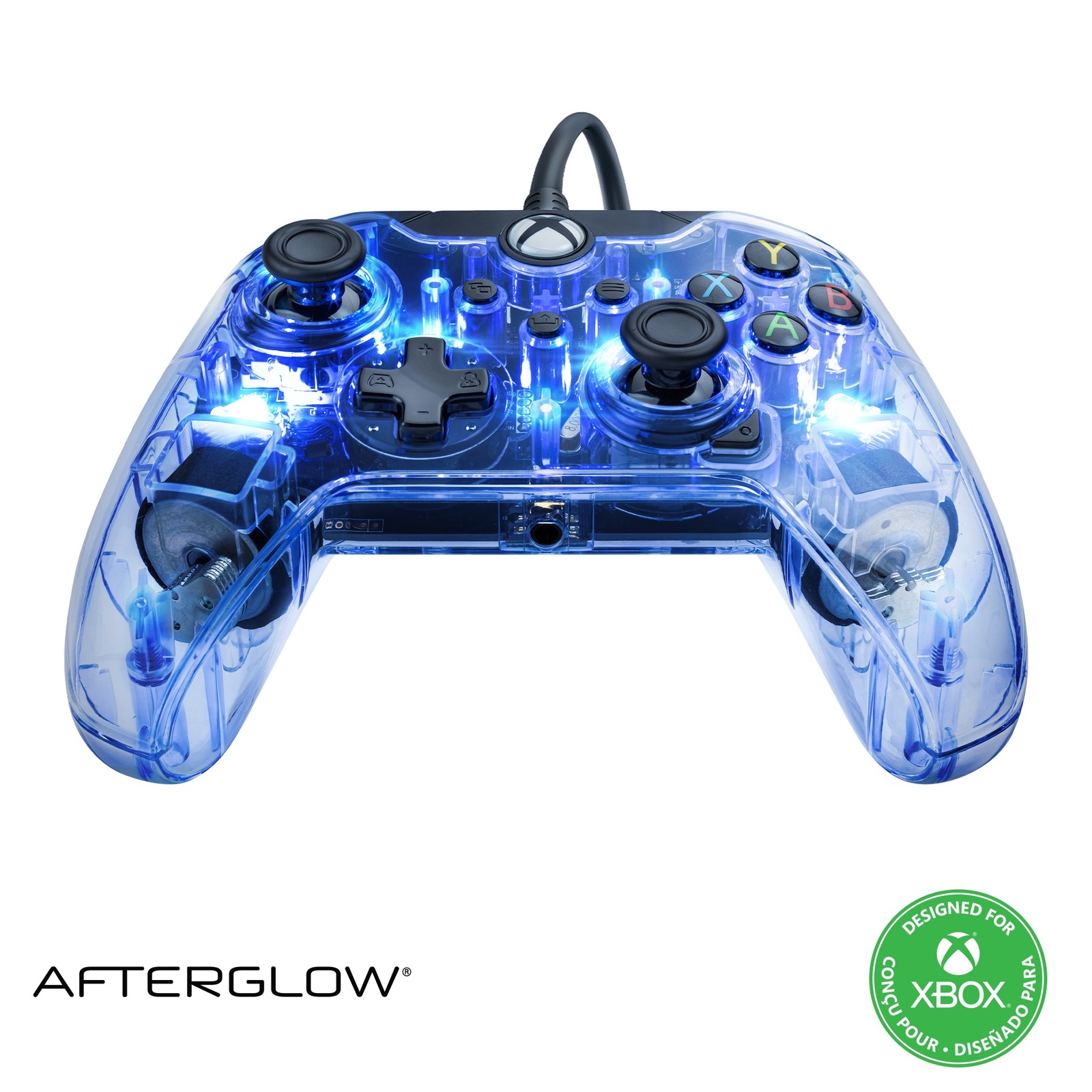 Xbox Afterglow Wired Gaming Controller on Xbox Series X, Xbox One