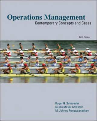 Operations Management: Contemporary Concepts and Cases by Roger G Schroeder image