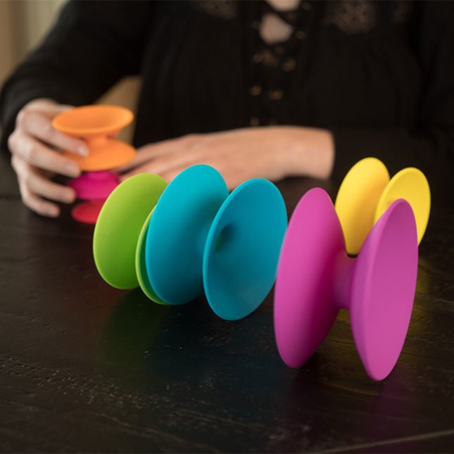 Fat Brain Toys: Spoolz - Colourful Stacking Toy image