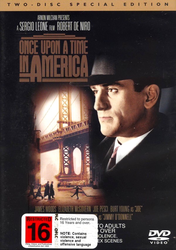 Once Upon a Time in America on DVD image