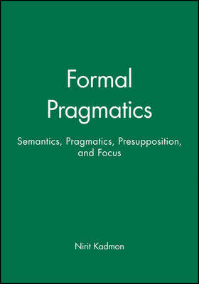 Formal Pragmatics by Nirit Kadmon image