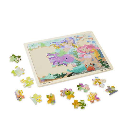 Melissa & Doug: Mermaid Fantasea Wooden Jigsaw Puzzle - 48 Pieces image