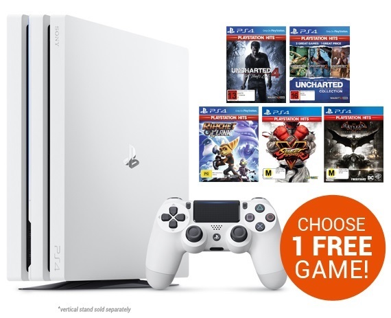 PlayStation 4 PRO 1TB Console - White for PS4 image
