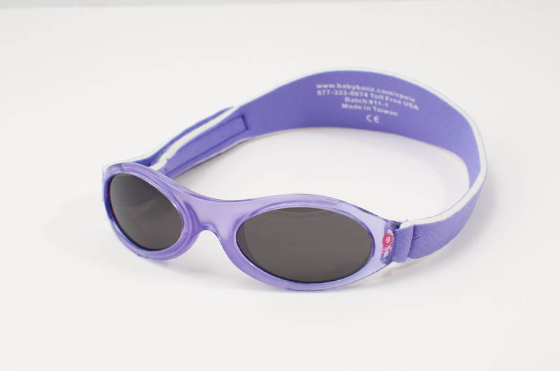 Adventure Banz Baby Sunglasses - Lavender Flowers image