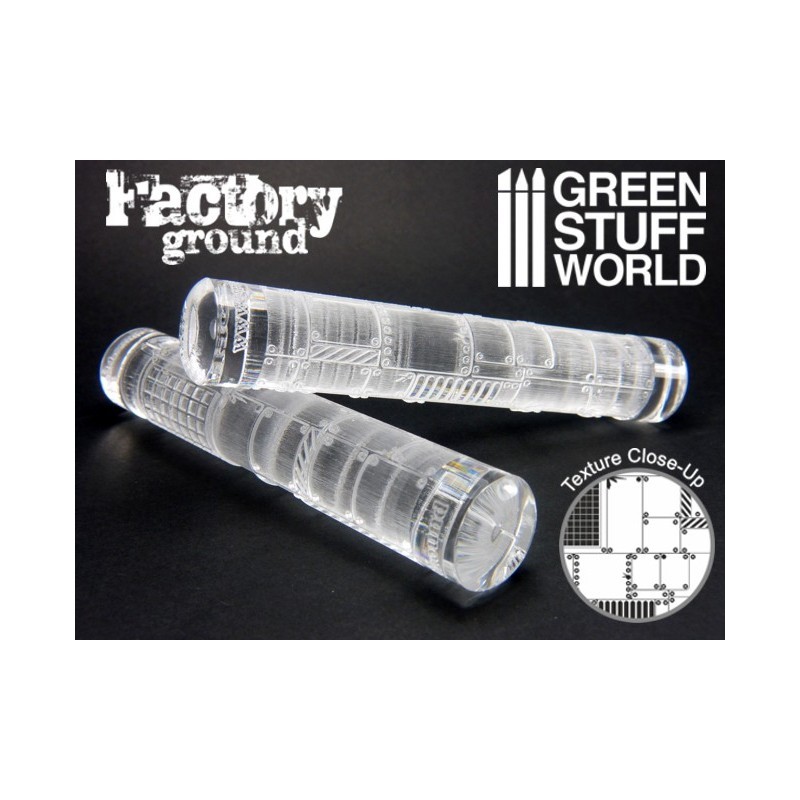 Green Stuff World Texture Rolling Pin: Factory Ground image