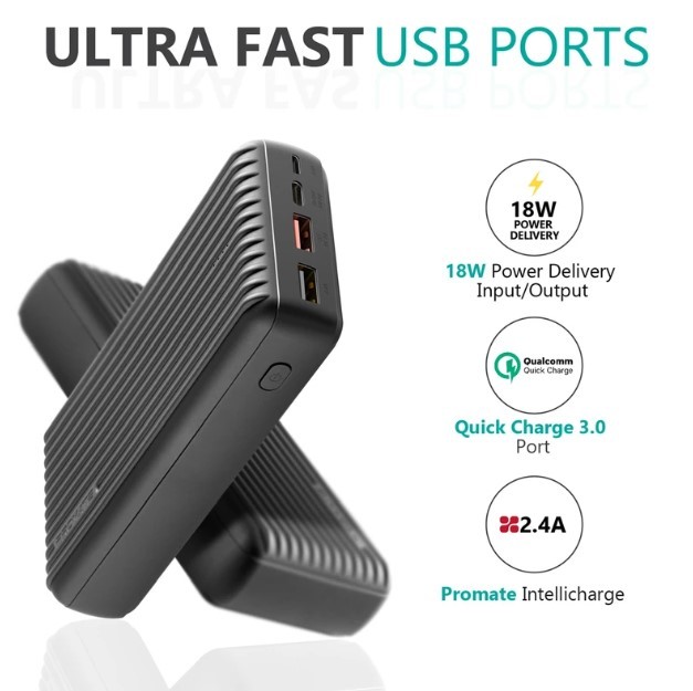 Promate 30000mAh High Capacity Portable Power Bank at Mighty Ape NZ