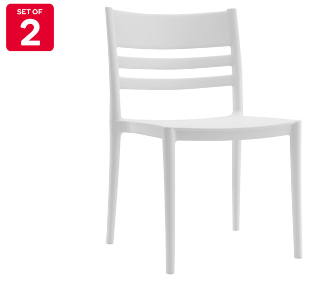 Buy Matt Blatt Set of 2 Florida Dining Chairs White at Mighty Ape NZ