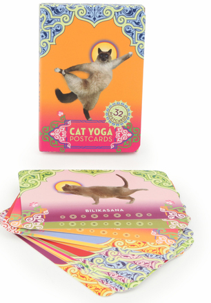 Cat Yoga Postcards (32 Postcards) by Rick Tillotson image