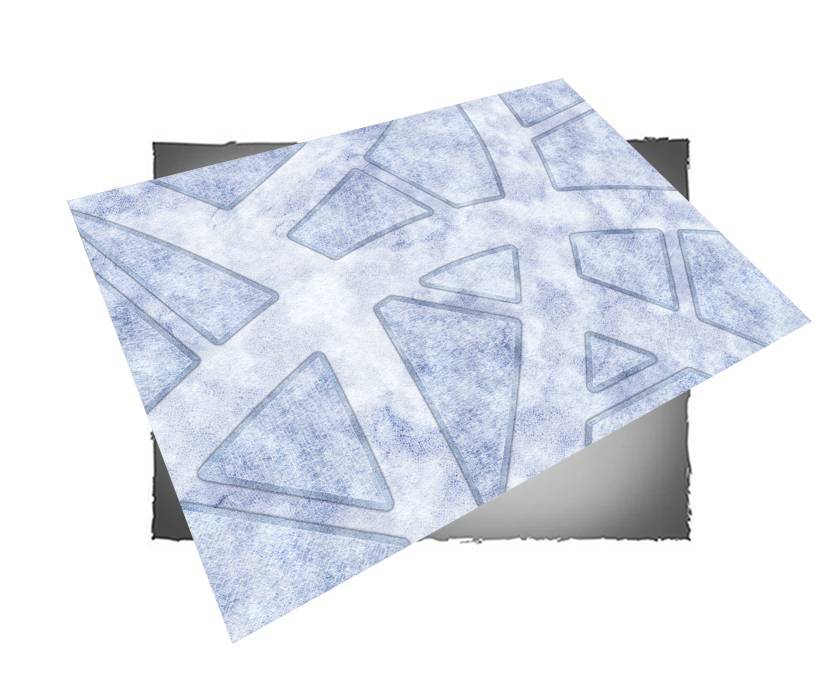 Frontline Gaming War-Torn Snow Covered Cobblestone City 6x4 FLG Mat Neoprene Wargaming Mat