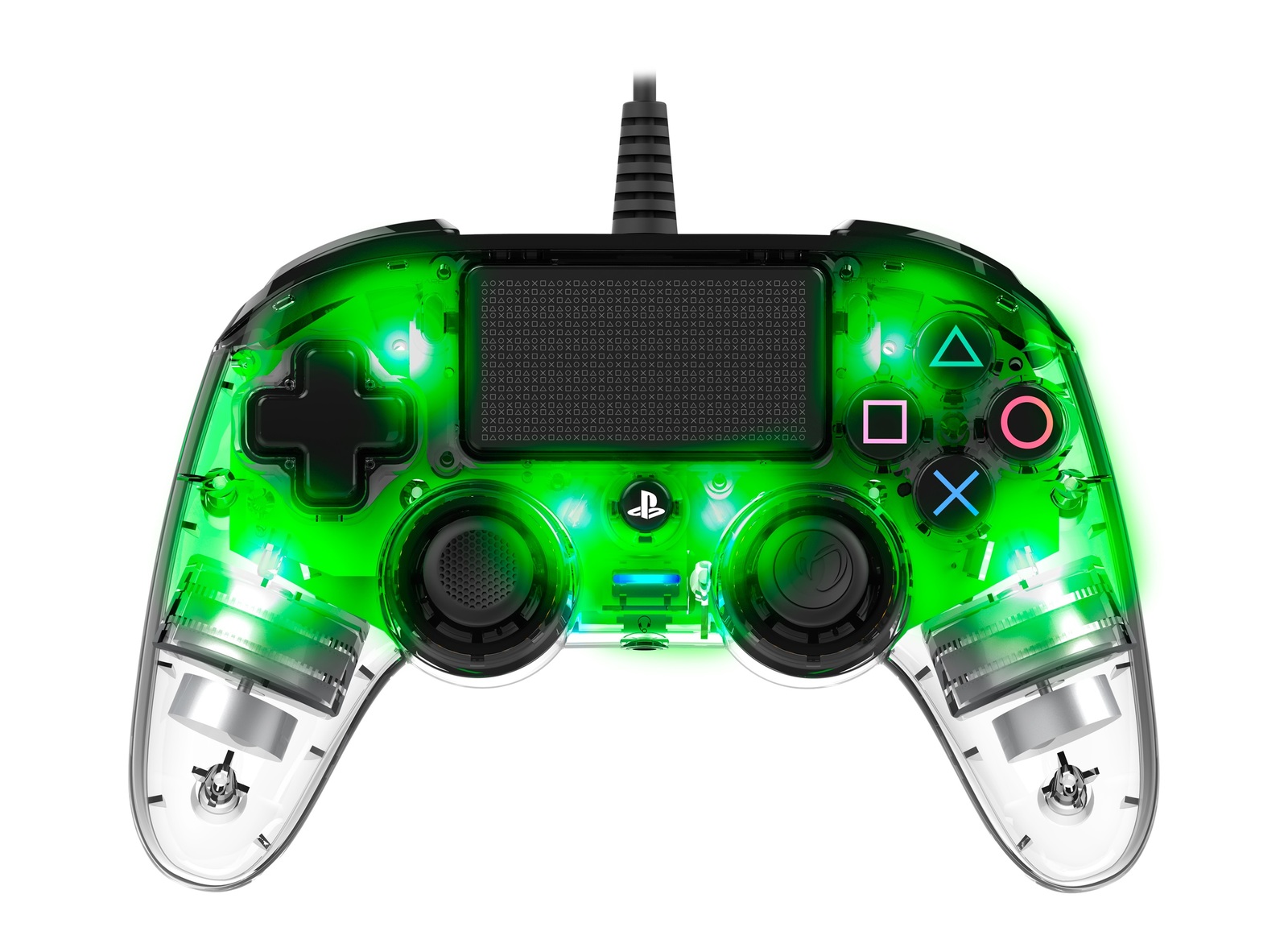 Nacon PS4 Illuminated Wired Gaming Controller - Light Green for PS4 image