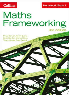 KS3 Maths Homework Book 1 by Peter Derych image