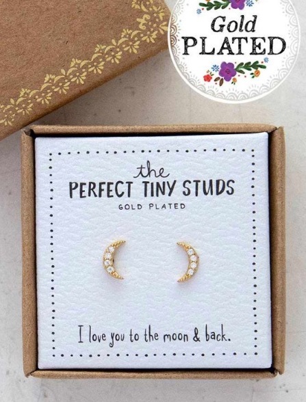 Natural Life: Perfect Tiny Studs - Moon image