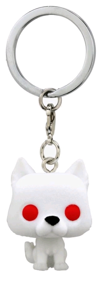 Game of Thrones: Ghost (Flocked) - Pocket Pop! Keychain