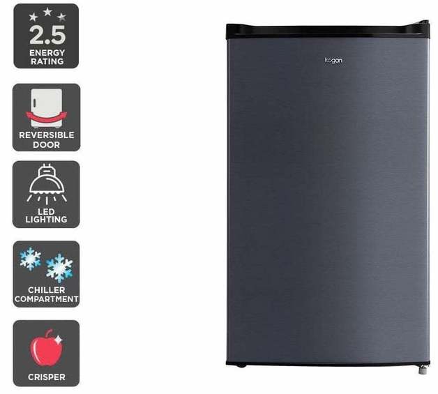 Buy Kogan 123L Bar Fridge (Dark Graphite) at Mighty Ape NZ