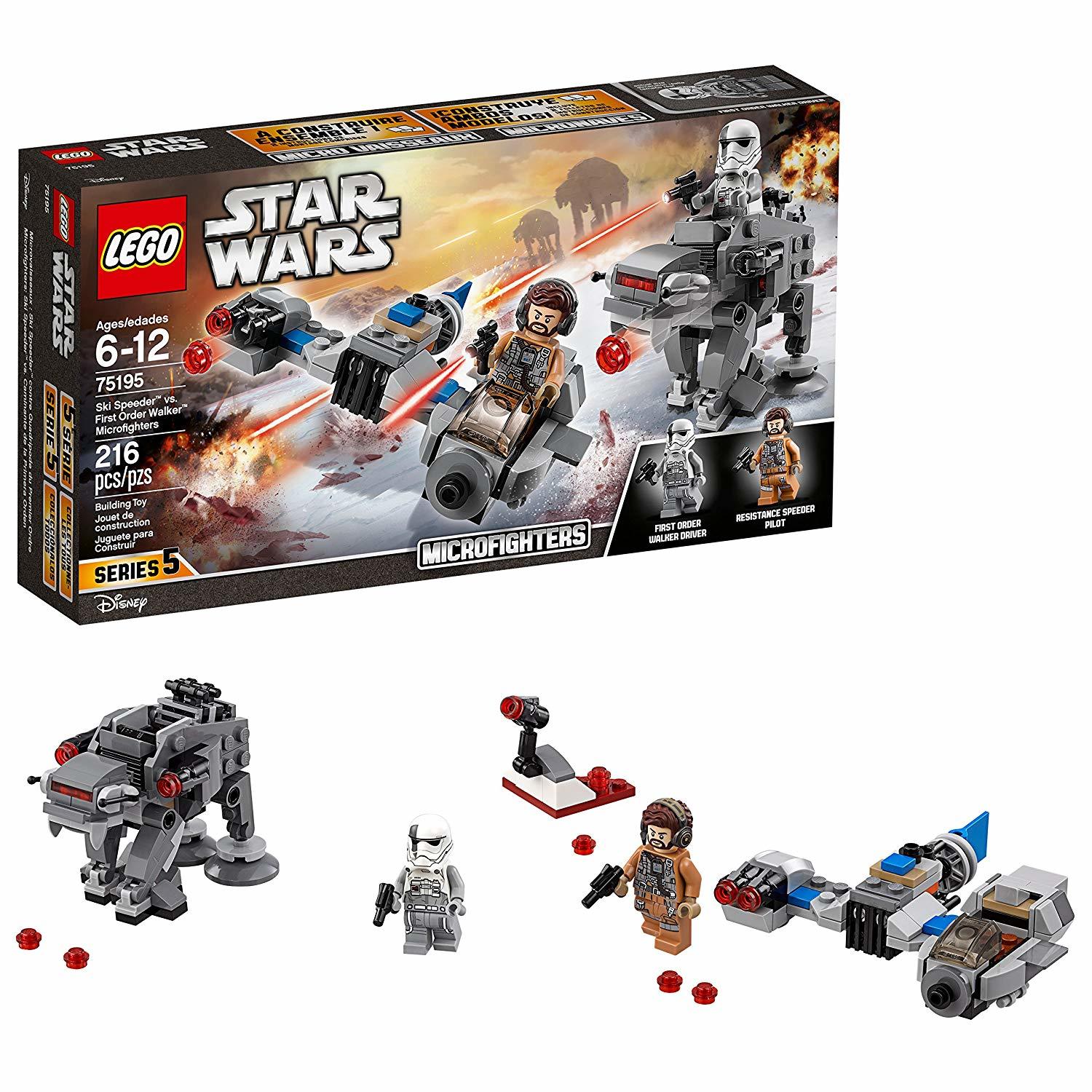 LEGO Star Wars: Ski Speeder vs. First Order Walker - Microfighters Set (75195) image