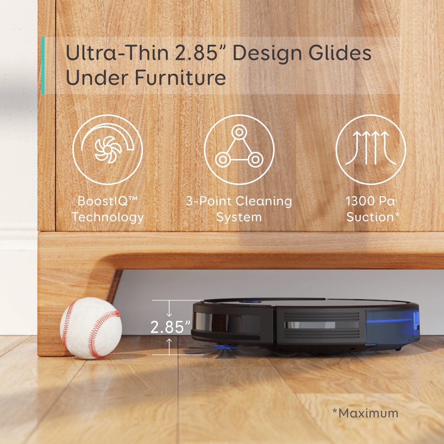 Eufy RoboVac 11S Robot Vacuum Cleaner Black at Mighty Ape NZ