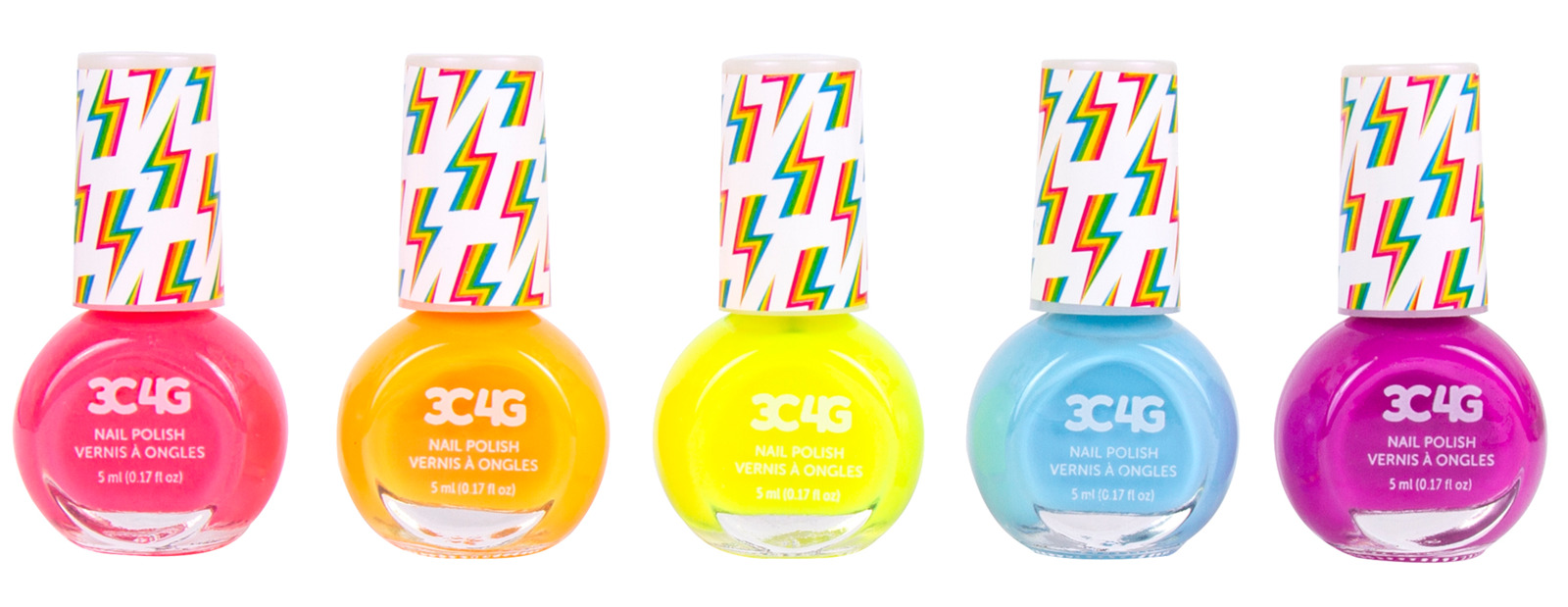 Buy 3C4G Neon Nail Polish 5Pack at Mighty Ape NZ