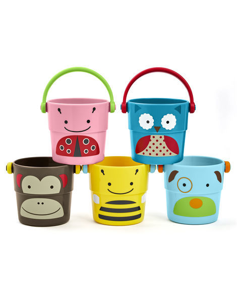 Skip Hop: Zoo Bath Stack & Pour Buckets image