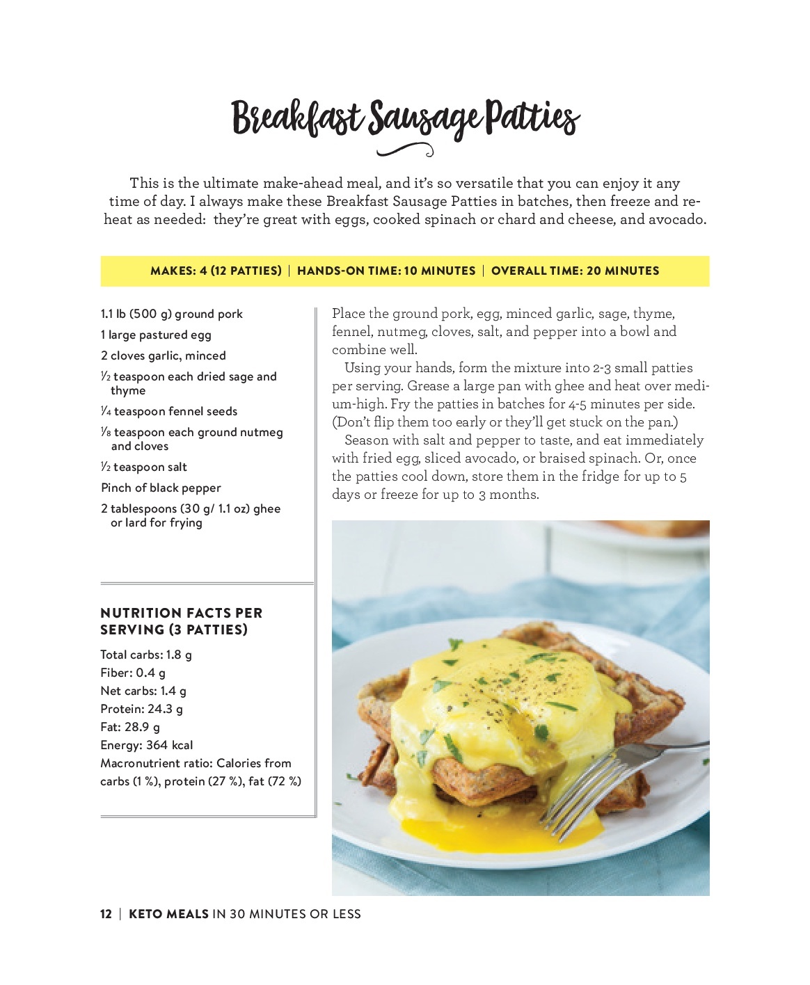 Quick Keto Meals in 30 Minutes or Less by Martina Slajerova image
