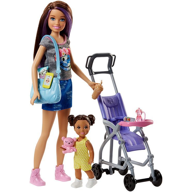 Barbie: Babysitters Inc. - Doll & Playset (Stroller) image
