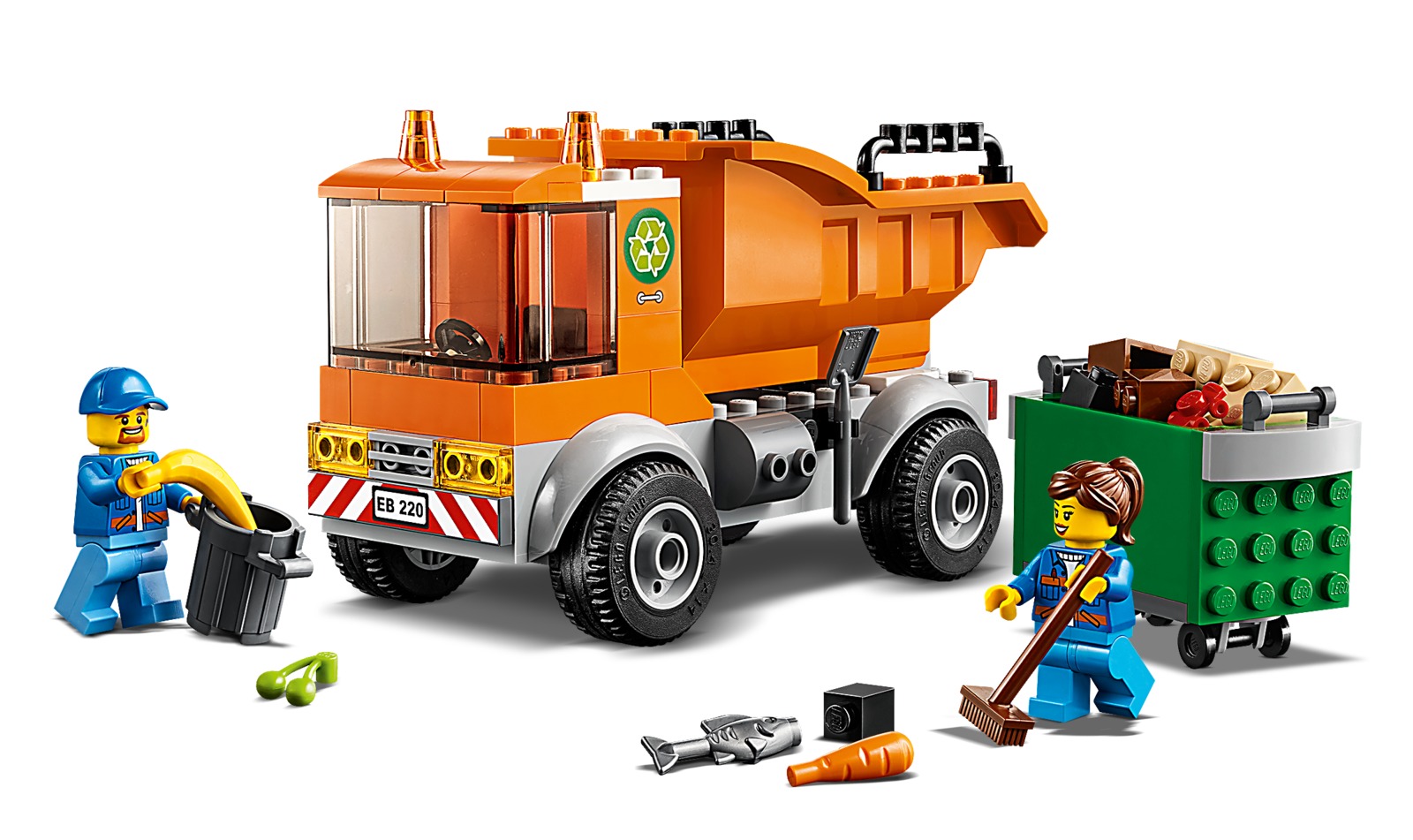 LEGO City Garbage Truck 60220 Toy at Mighty Ape LEGO City Garbage Truck 60220 Toy at Mighty Ape