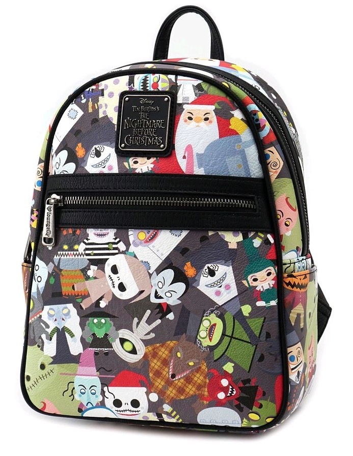 Loungefly: Nightmare Before Christmas - Chibi-Print Mini Backpack