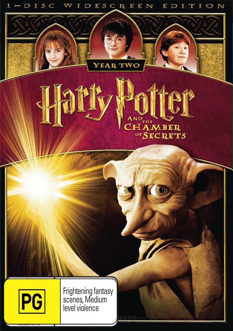 Harry Potter and the Chamber of Secrets - 1 Disc (New Packaging) on DVD image