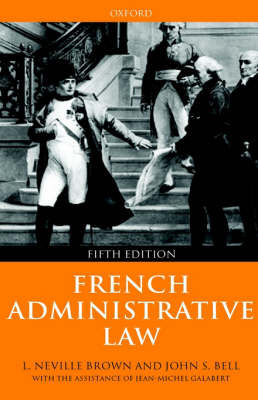 French Administrative Law by Neville Brown image