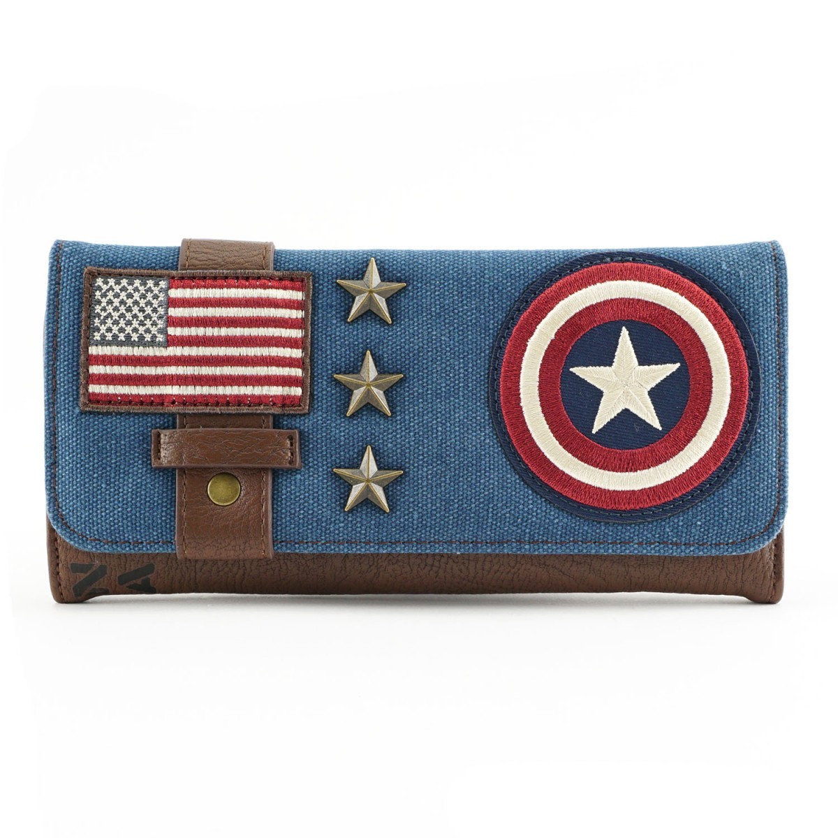 Loungefly Marvel Captain America Canvas Trifold Wallet image