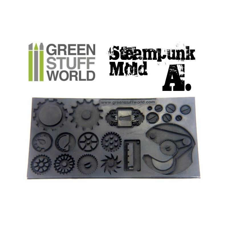Green Stuff World :Steampunk Gear Texture Molds image